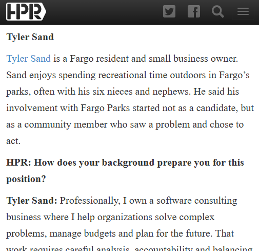 Featured in the High Plains Reader Voter Guide HPR2