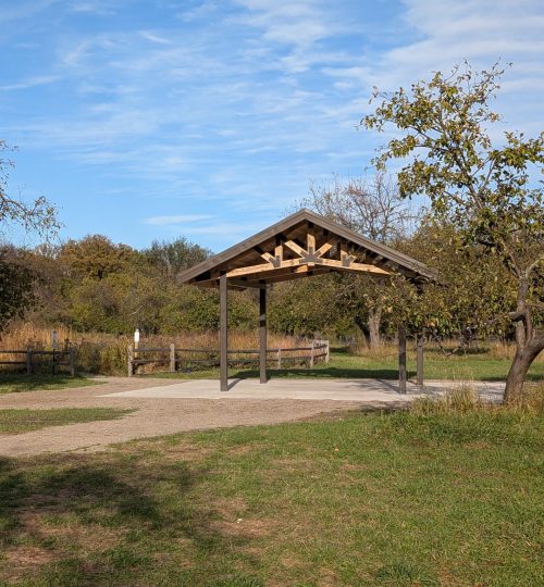 Priorities Picnic shelter at Orchard Glen Park